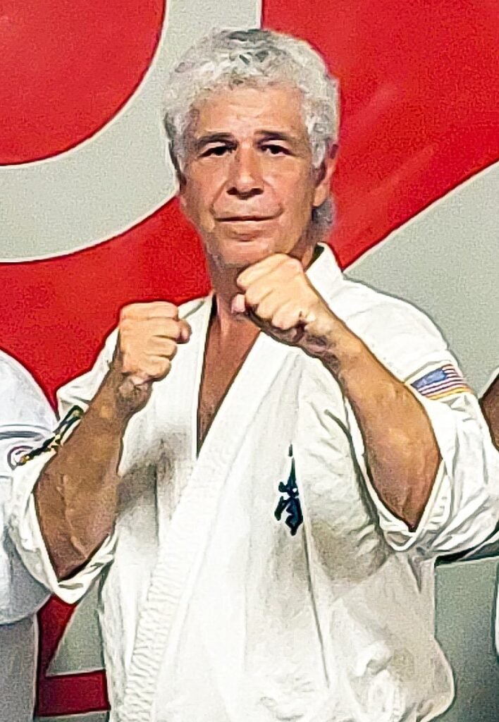 Shihan Michael Monaco demonstrating a Kyokushin karate hand position