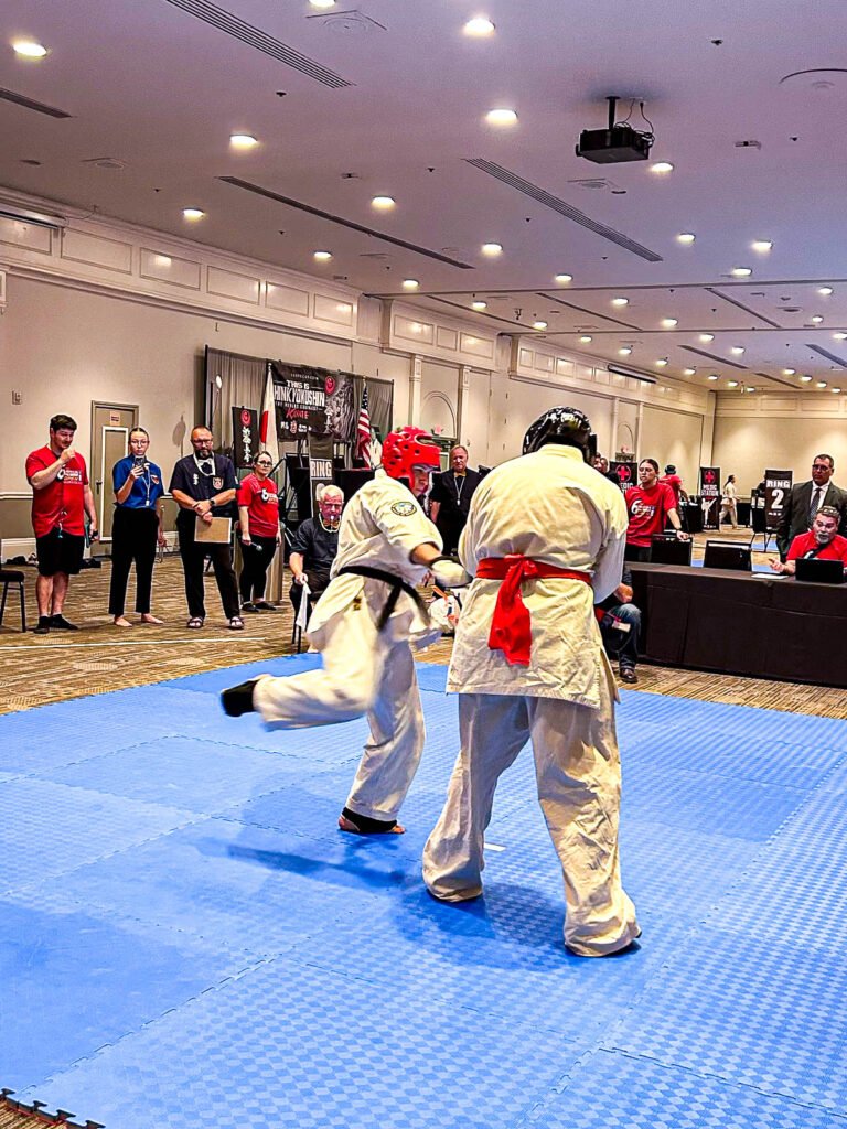 USA-IFK competitor fighting at the 6th All-American Full-Contact Championships in Las Vegas