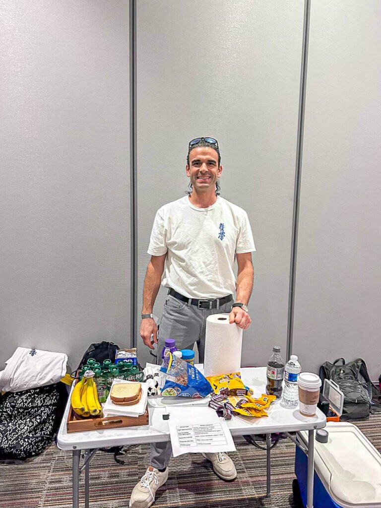Ross Dubois supporting the Kaizen Kan Kyokushin team at the 6th All-American Full-Contact Championships